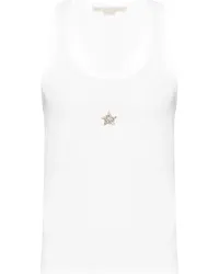 Stella McCartney Tanktop mit Sternapplikation Weiß