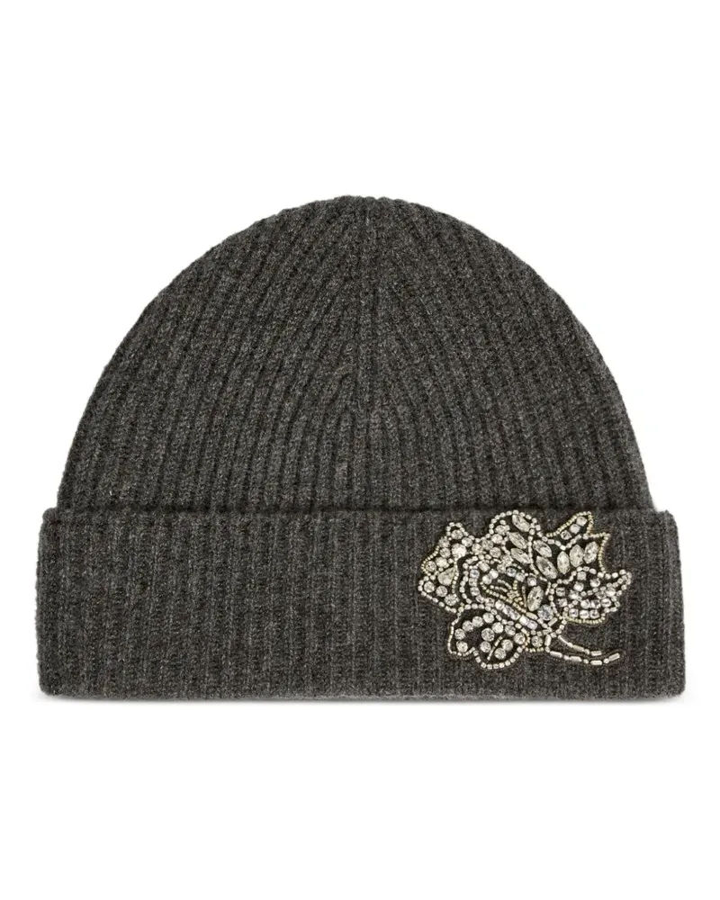 Erdem Gerippte Beanie - Grau Grau