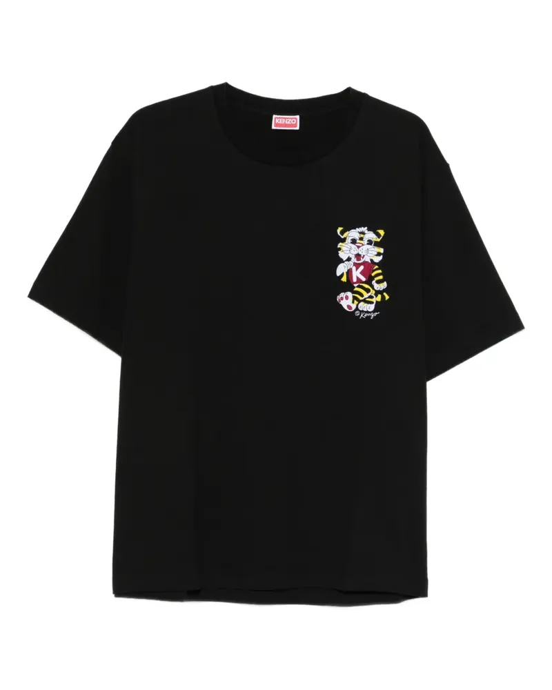 Kenzo T-Shirt mit Stickerei - Schwarz Schwarz