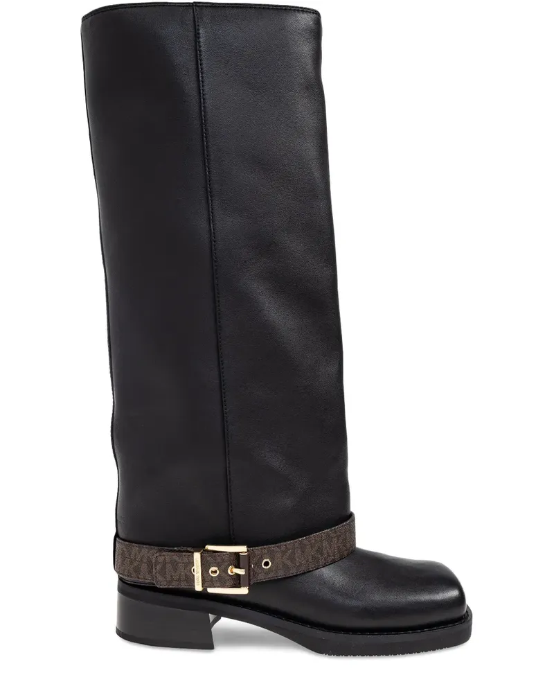Michael Kors Stiefel mit Schnallenriemen 38mm - Schwarz Schwarz
