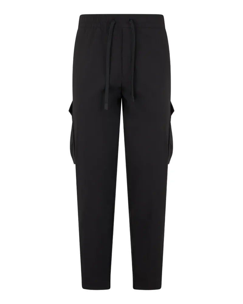 HUGO BOSS Cargohose mit Kordelzug - Schwarz Schwarz