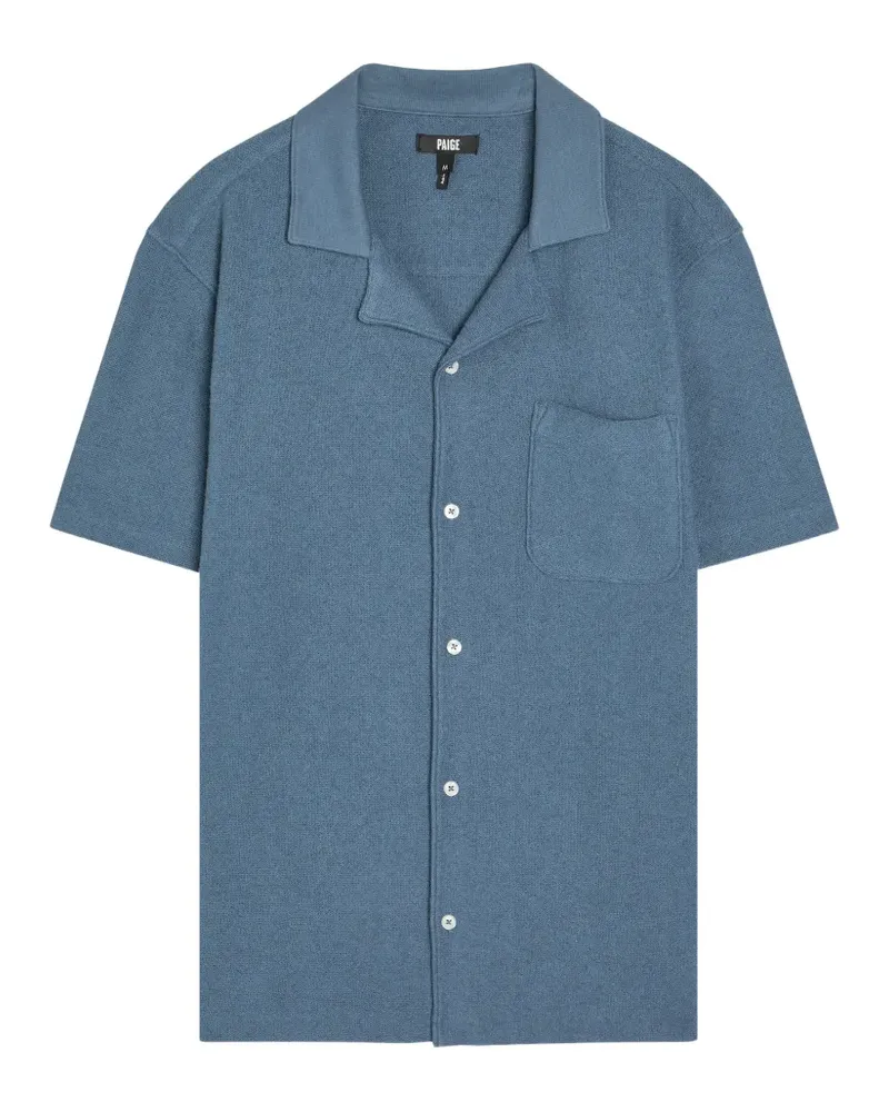 Paige Oliver short-sleeve camp-collar shirt - Blau Blau