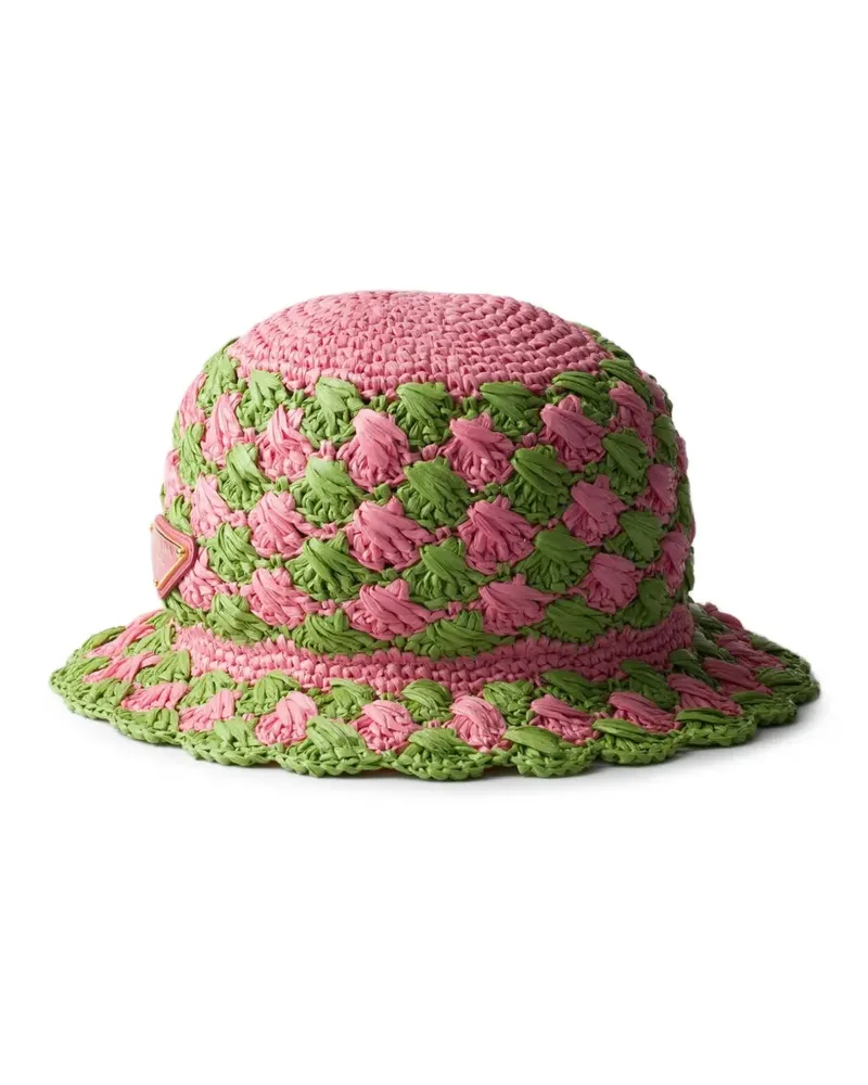 Prada Gehäkelter Fischerhut - Rosa Rosa