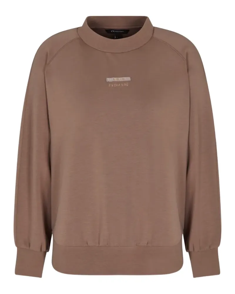 Armani Exchange logo-detail sweatshirt - Braun Braun