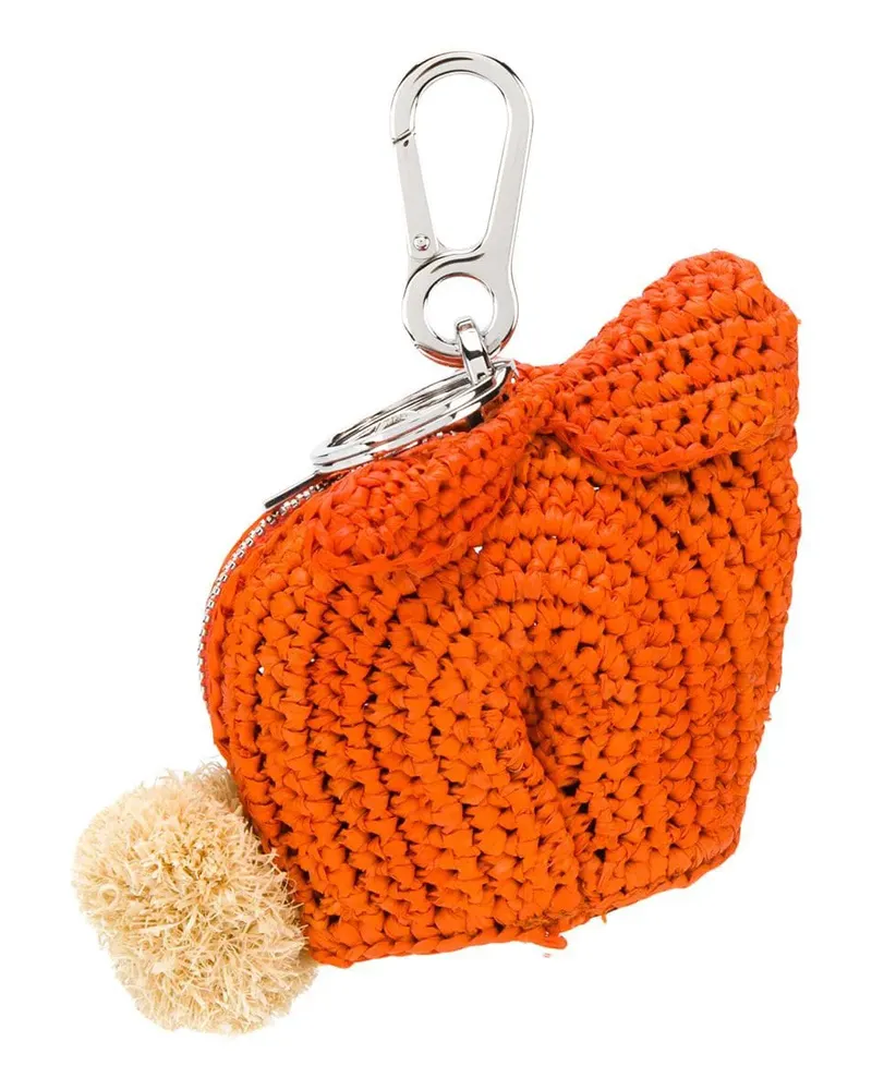 Loewe Taschenanhänger mit Kaninchen - Orange Orange