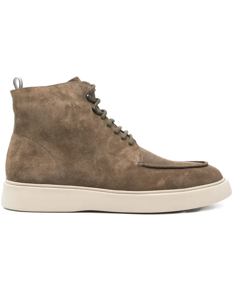 Officine Creative Italia Frame 002 suede ankle boots - Braun Braun