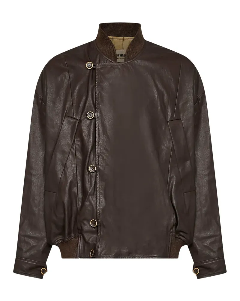 Uma Wang Jovan Jacke mit dezenter Knopfleiste - Braun Braun