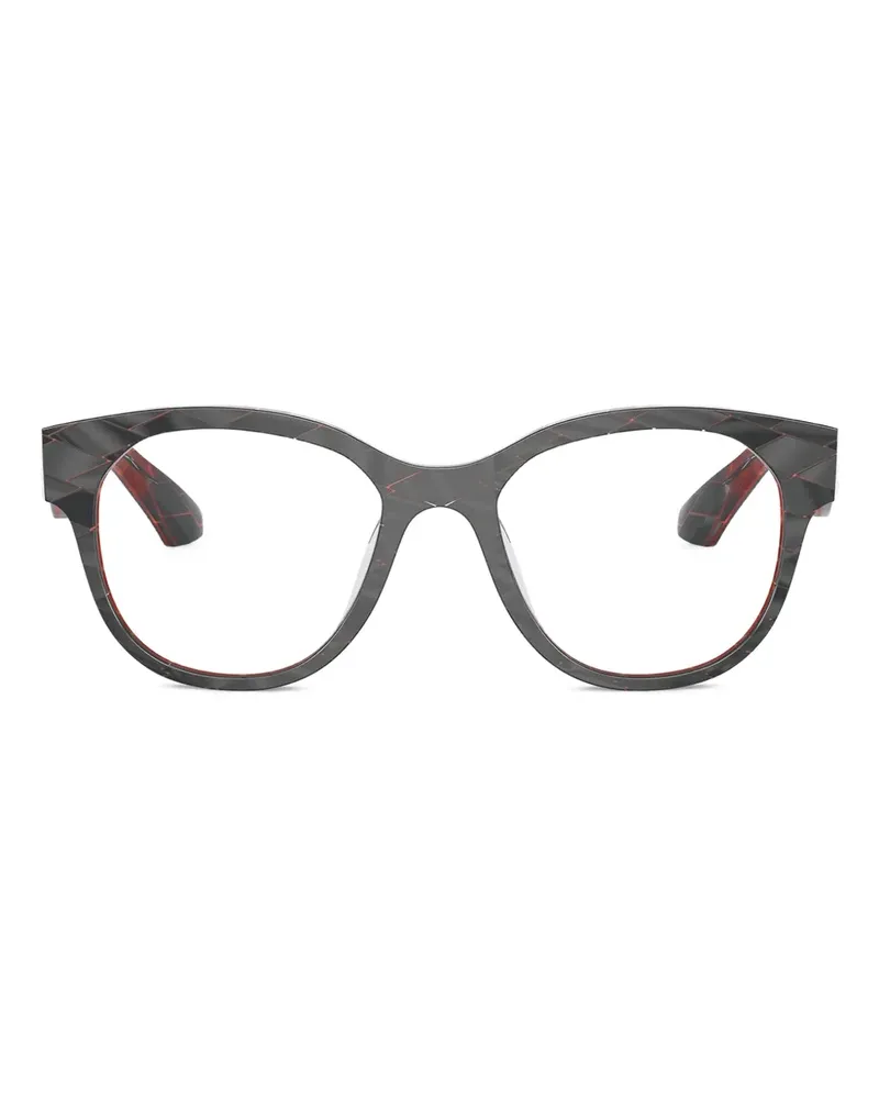 Alain Mikli Gestell mit Rautenmuster - Schwarz Schwarz