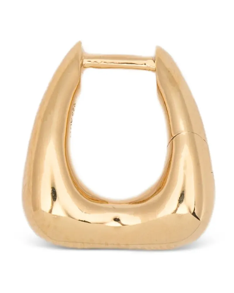 Maria Black Satchel Bend Huggie earrings - Gold Gold
