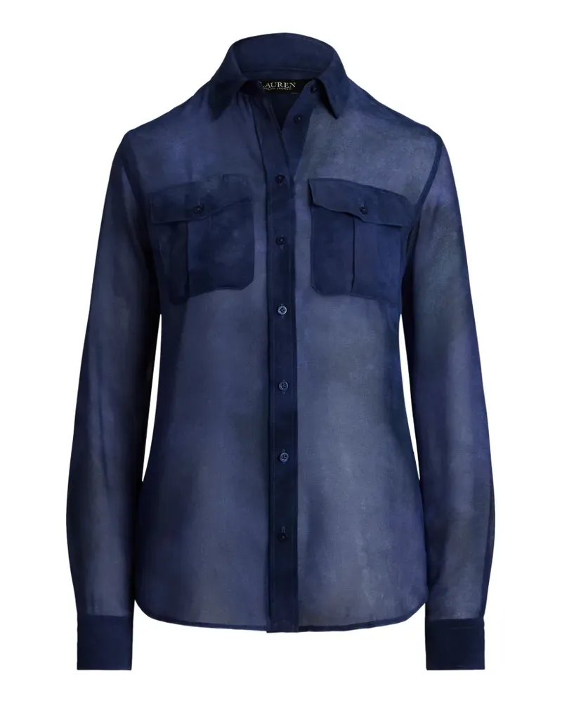 Ralph Lauren Geknöpftes Hemd mit Batikmuster - Blau Blau