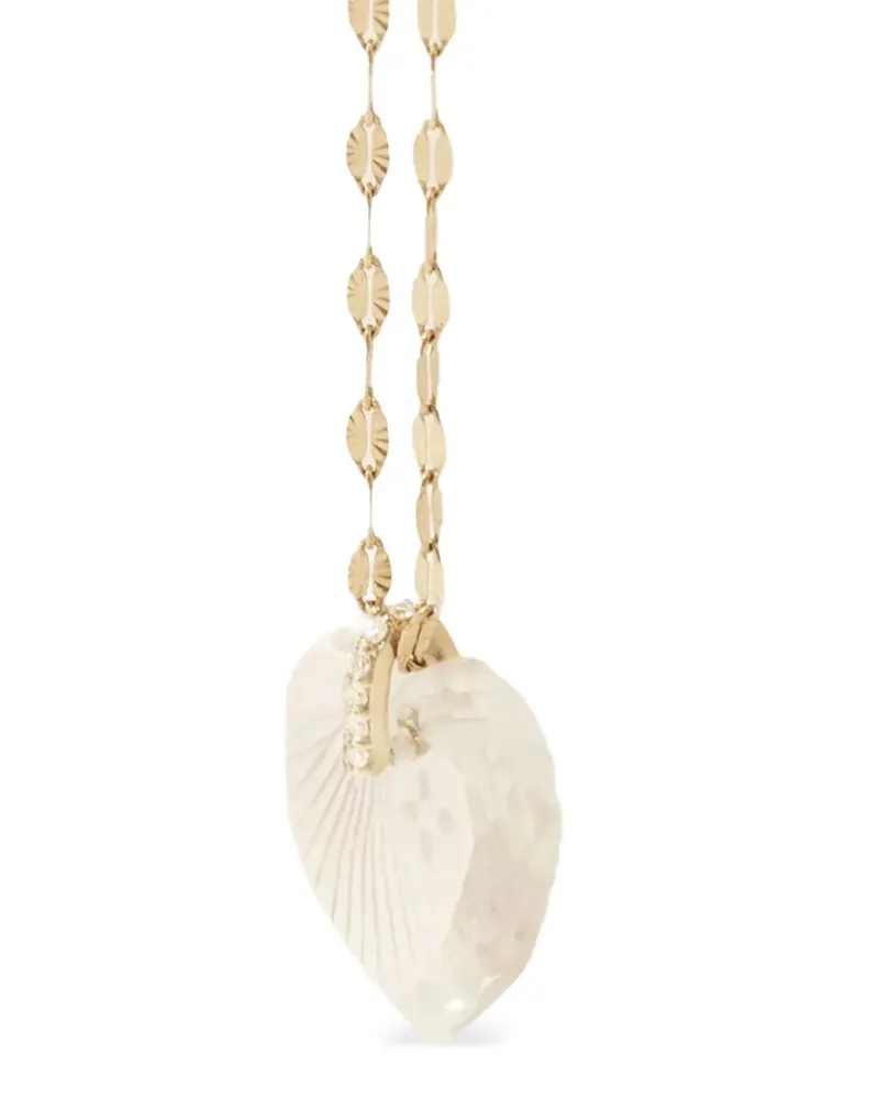 Pascale Monvoisin Gabin Nº3 Halskette mit Diamant-Herzanhänger - Gold Gold