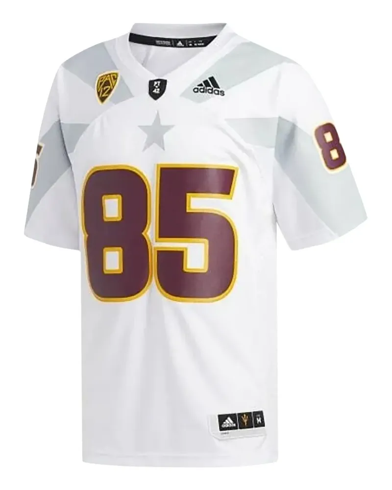 adidas Ncaa Arizona State University Pat Tillman T-Shirt mit Nummern-Print - Weiß Weiß