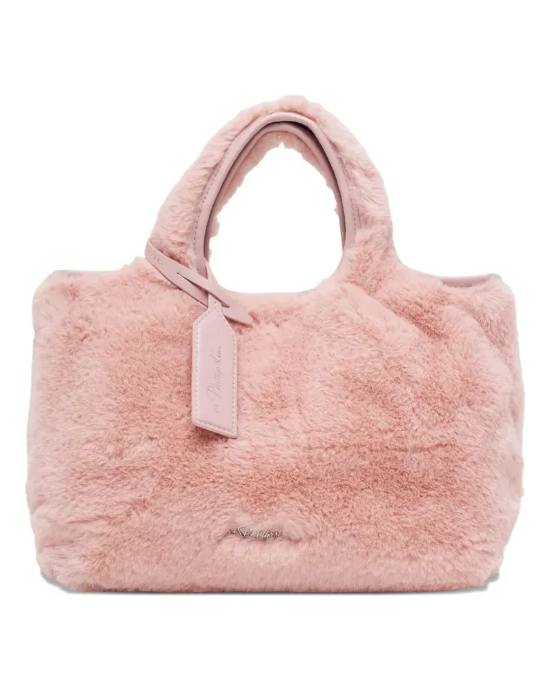 3.1 phillip lim Market Shopper aus Faux Fur - Rosa Rosa