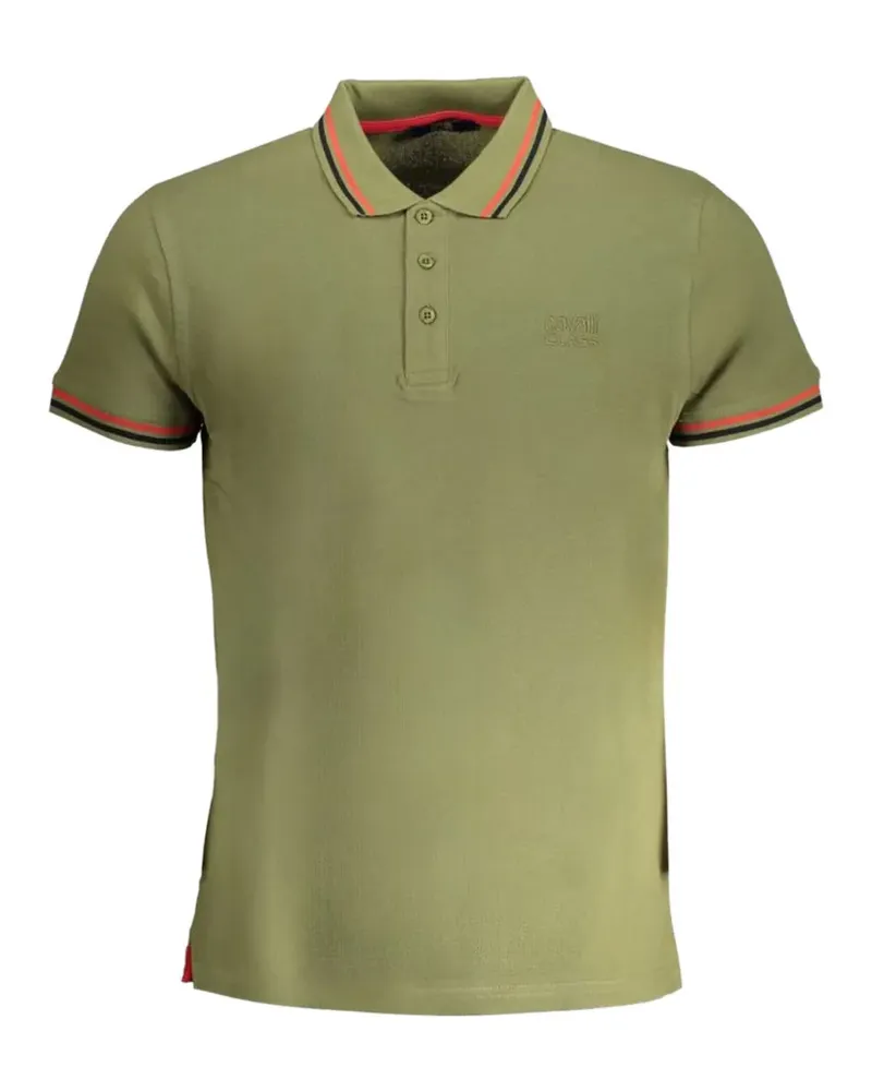 Roberto Cavalli logo-embroidered polo shirt - Grün Grün