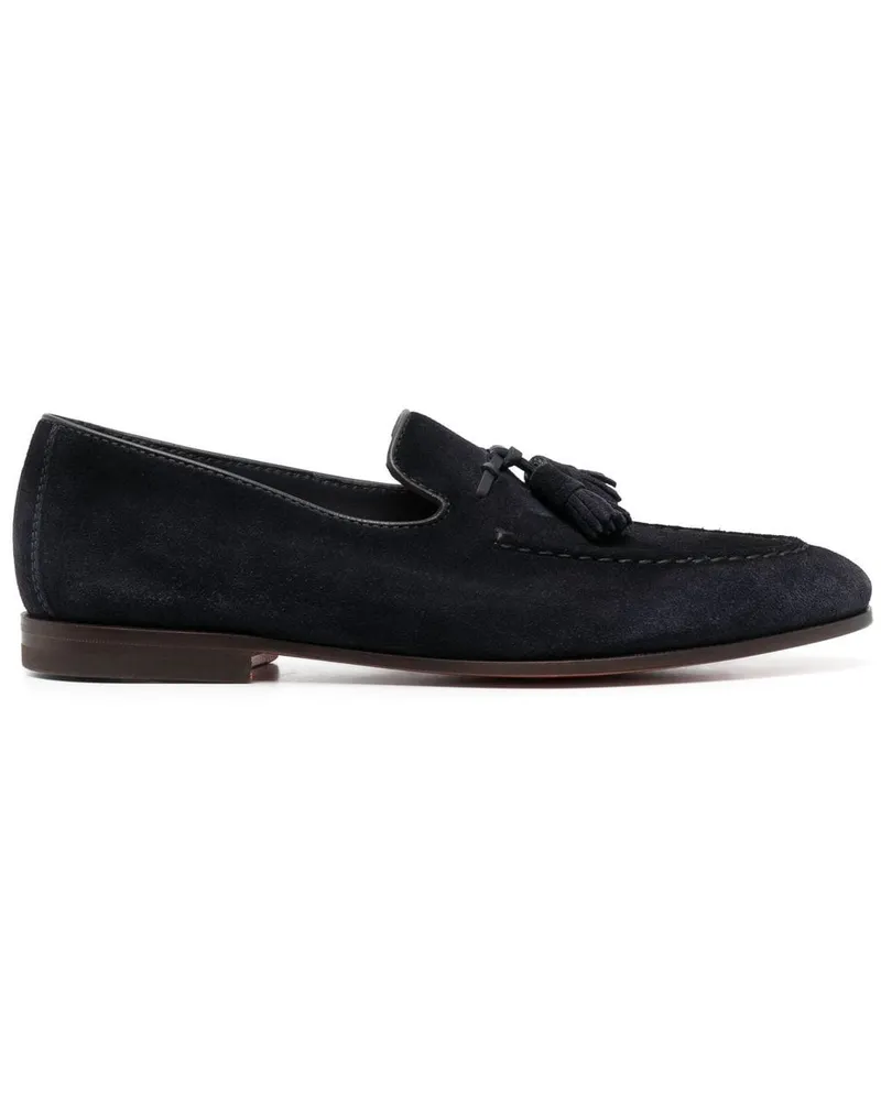 Santoni Loafer mit Quasten - Blau Blau