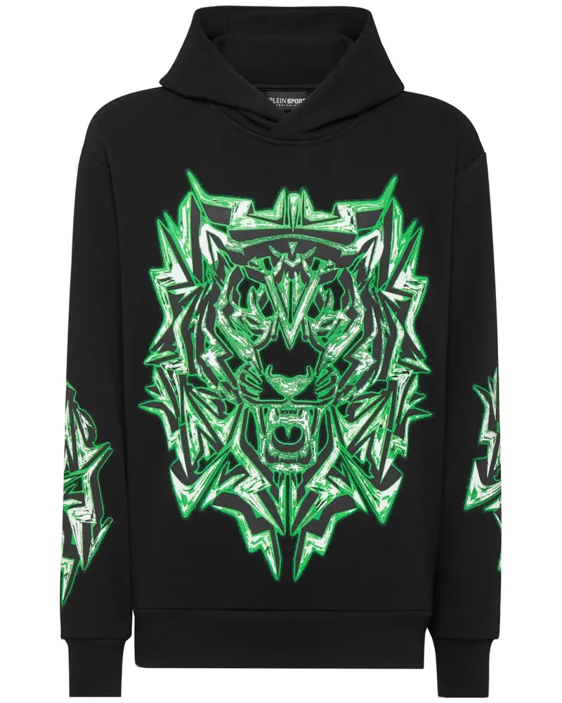 Philipp Plein Thunder Tiger Hoodie - Schwarz Schwarz