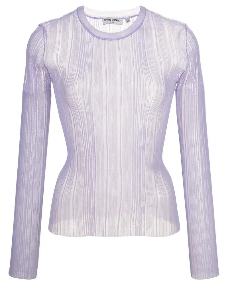 Opening Ceremony Semi-transparentes Top - Violett Violett