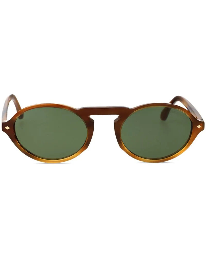 Giorgio Armani Sonnenbrille mit rundem Gestell - Braun Braun
