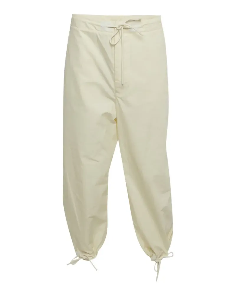 Moncler logo-patch trousers - Nude Nude