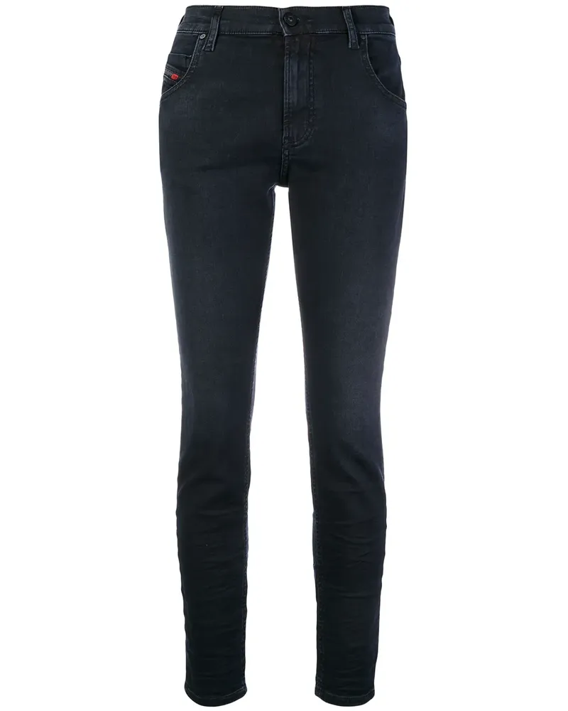 Diesel Halbhohe Skinny-Jeans - Blau Blau