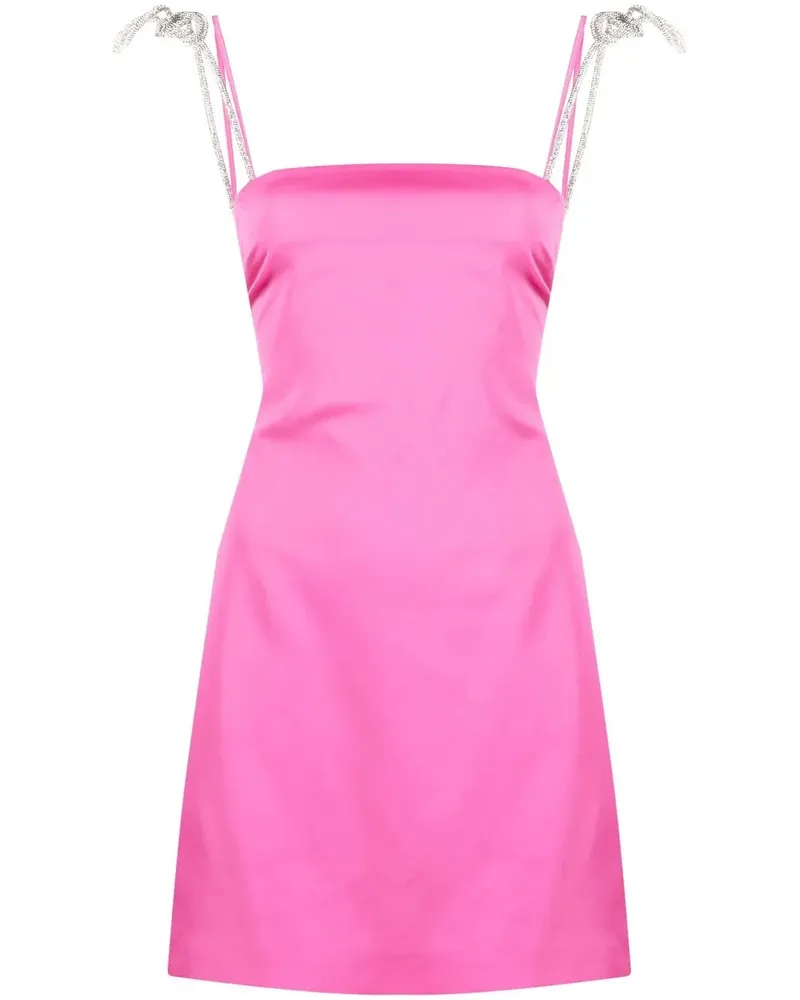 Giuseppe di Morabito Minikleid mit Kristallen - Rosa Rosa