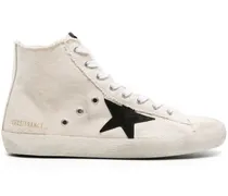 Francy Canvas-Sneakers mit Wildlederstern - Nude