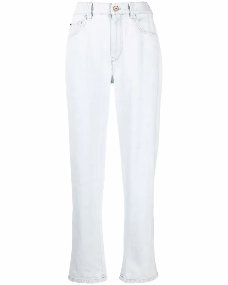 Brunello Cucinelli Taillenjeans mit geradem Bein - Blau Blau