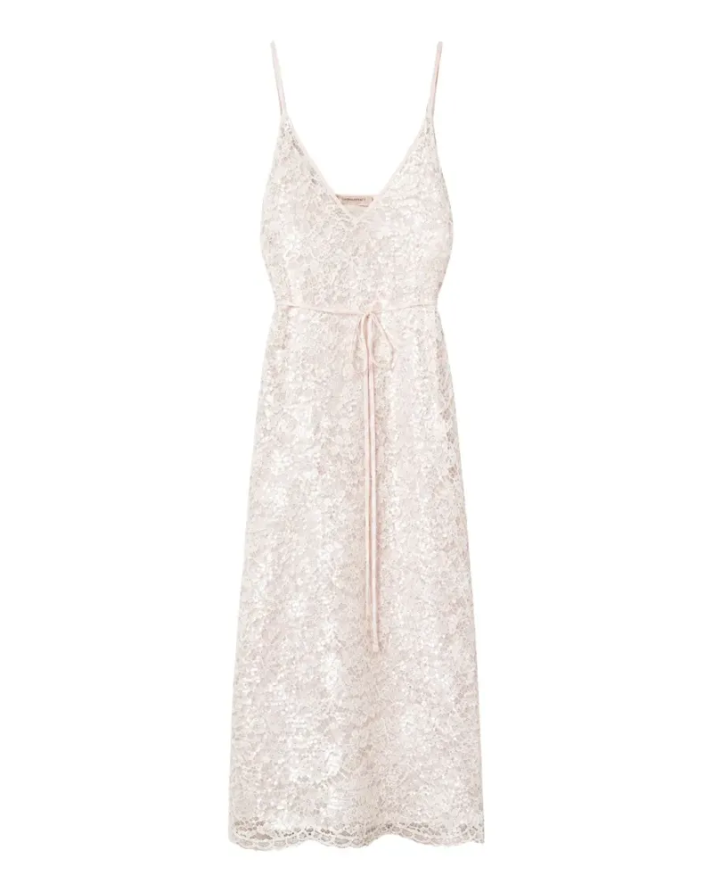 Twin-Set sequin-embellished lace dress - Rosa Rosa