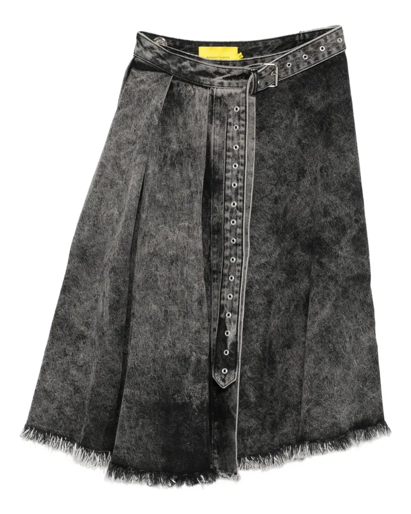Marques ' Almeida Jeansrock mit Gürtel - Schwarz Schwarz