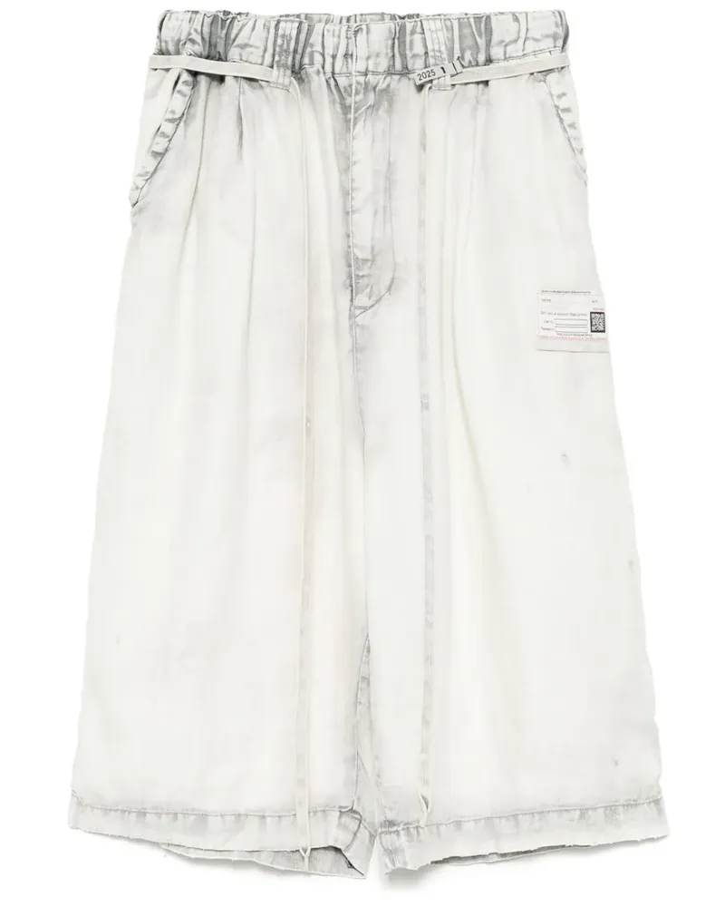 MIHARAYASUHIRO Weite Aged Leinenshorts - Nude Nude