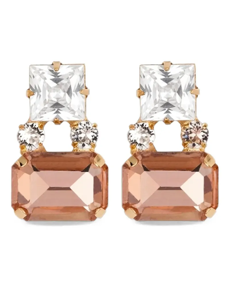 Jennifer Behr Nanette crystal-embellished earrings - Gold Gold