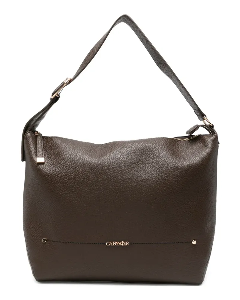 CAFèNOIR  Gekörnte Tote Bag - Braun Braun