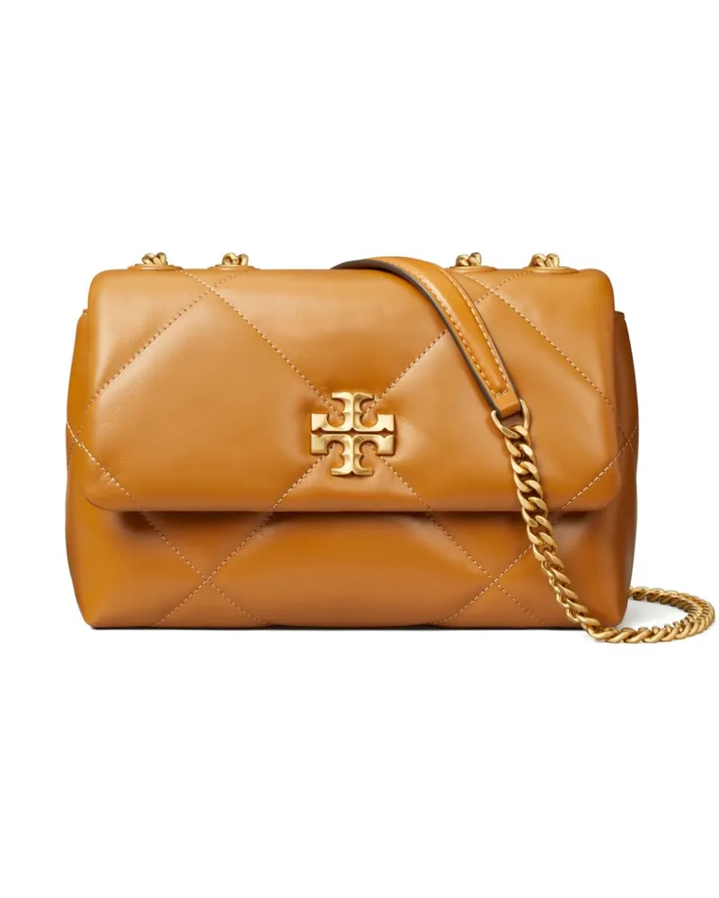 Tory Burch Kleine Kira Schultertasche mit Rautensteppung - Braun Braun