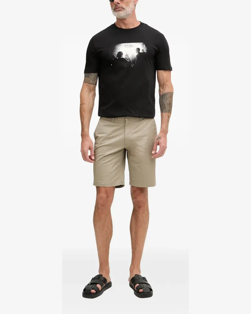 Armani Exchange stretch-cotton tailored shorts - Nude Nude