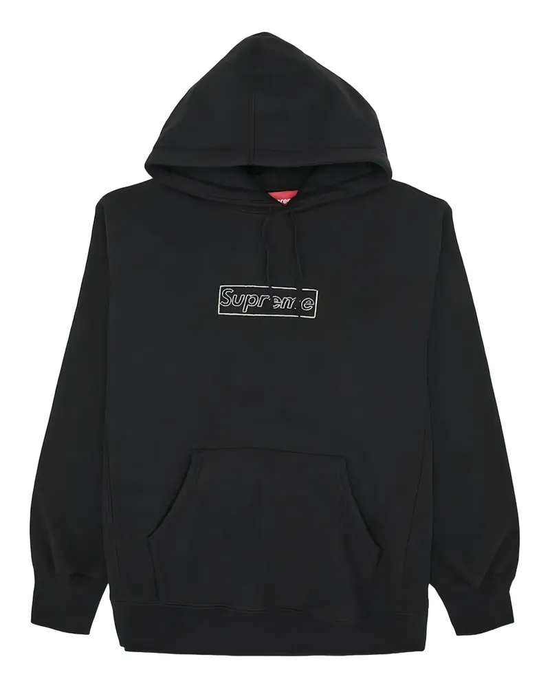 Supreme Being Kaws Chalk logo hoodie - Schwarz Schwarz