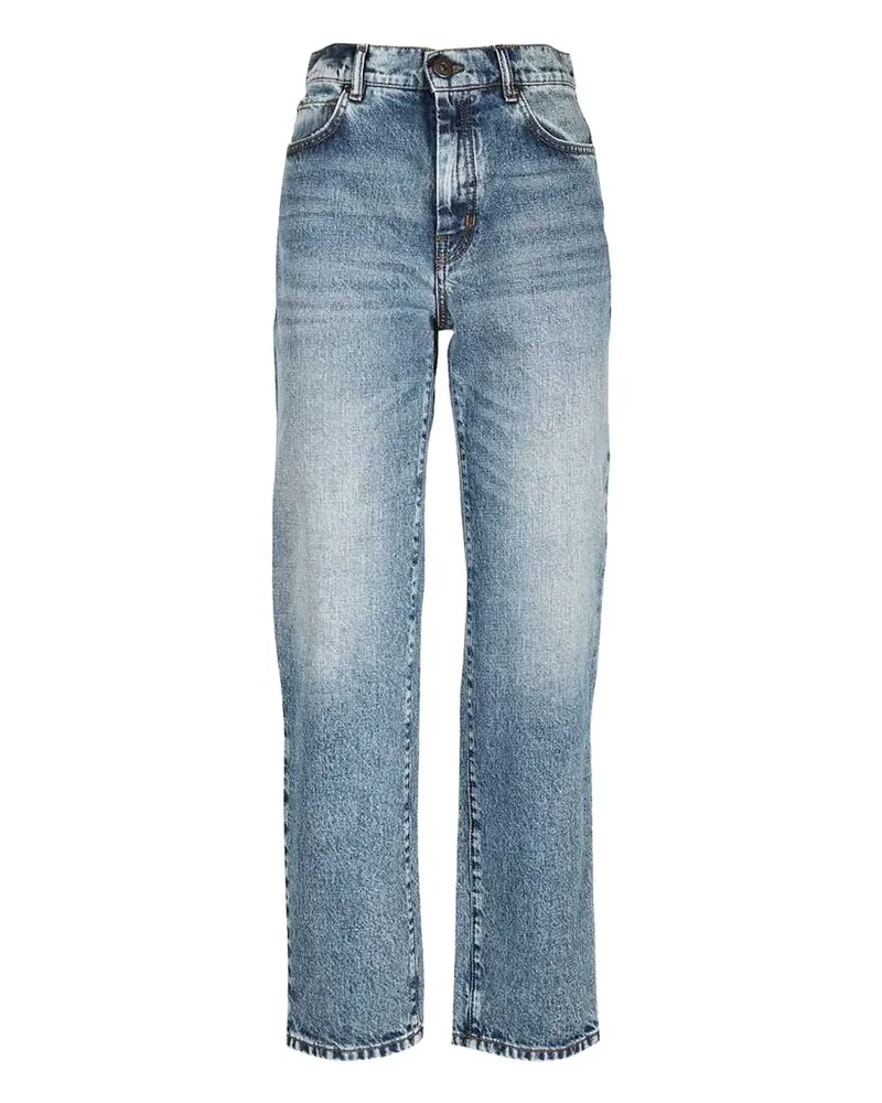 Max Mara Jeans mit Kontrastnähten - Blau Blau