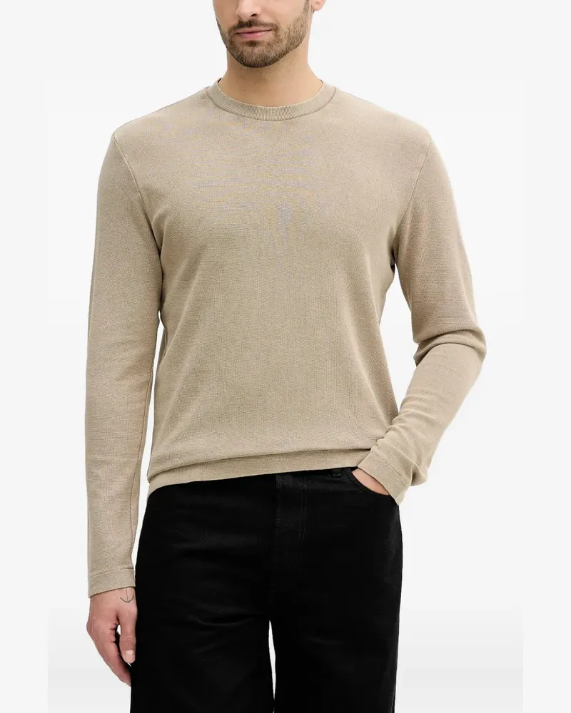 JOOP! long-sleeve crew-neck T-shirt - Nude Nude