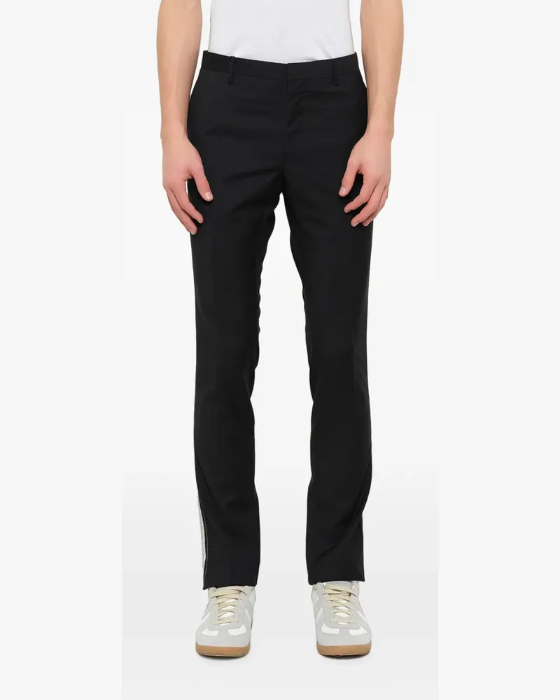 Lanvin side-stripe trousers - Schwarz Schwarz