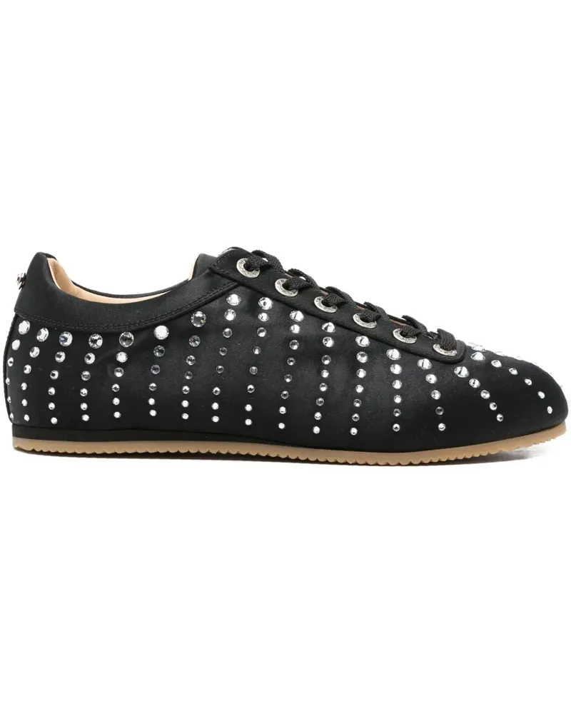 Mach & Mach Sneakers mit Kristallen - Schwarz Schwarz