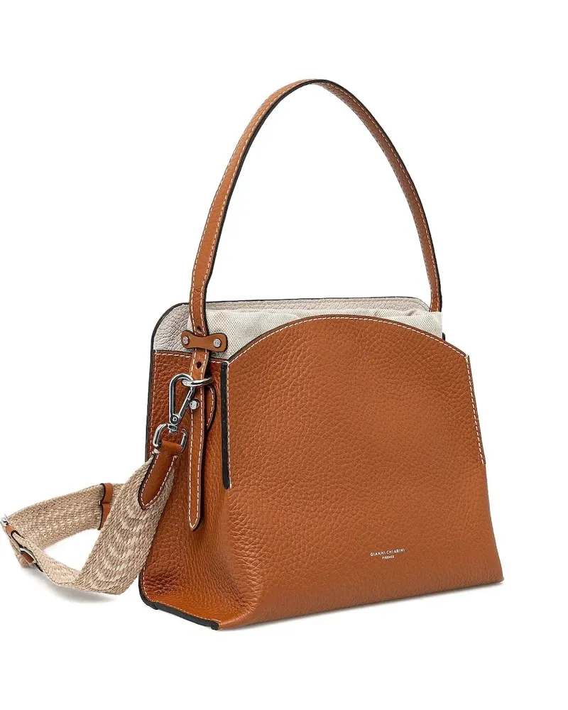 Gianni Chiarini Satchel-Tasche mit abgerundetem Saum - Braun Braun