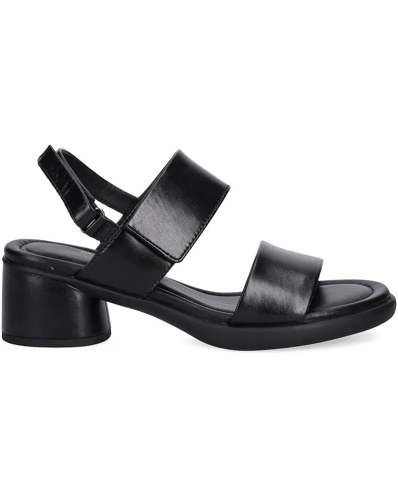 Ecco Sandalen mit Doppelriemen 35mm - Schwarz Schwarz