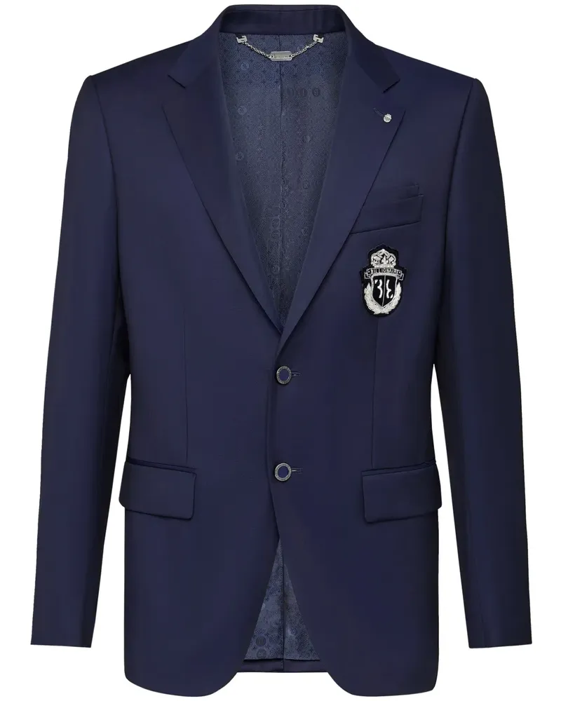 Billionaire Blazer mit Wappen - Blau Blau