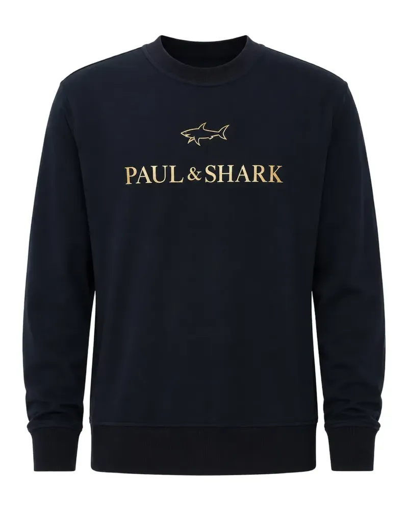 Paul & Shark Pullover mit Logo-Print - Blau Blau