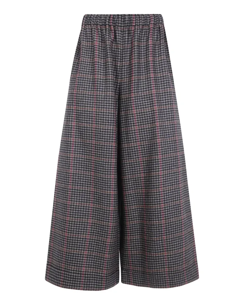 Daniela Gregis check wool palazzo pants - Grau Grau