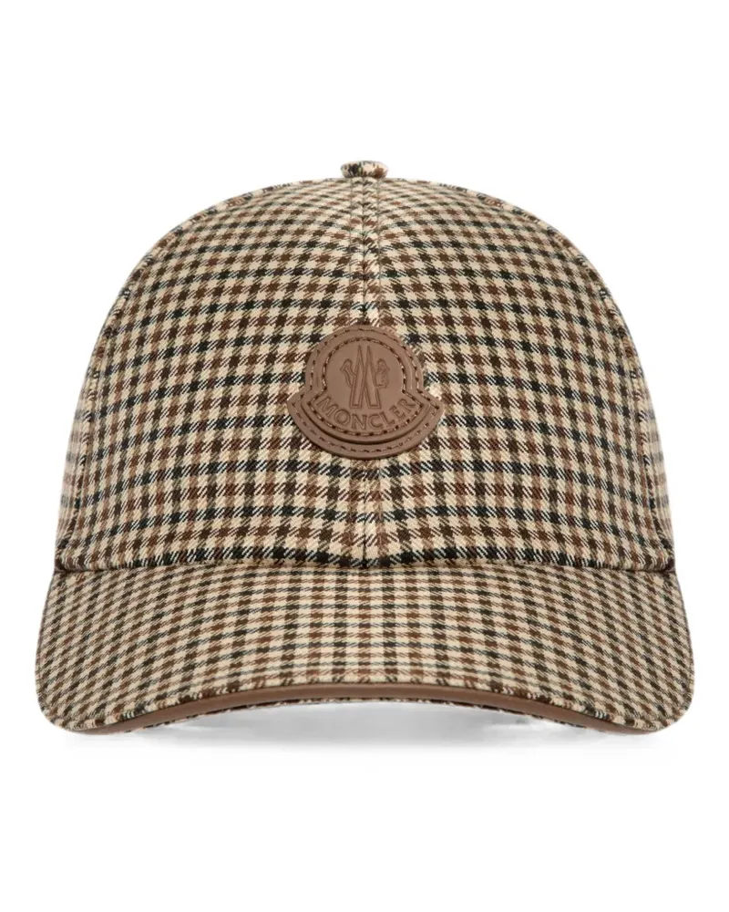 Moncler Karierte Baseballkappe - Nude Nude