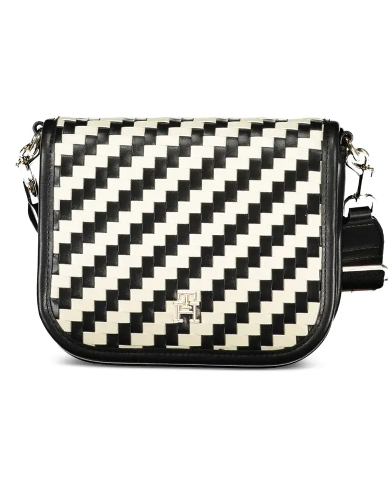 Tommy Hilfiger Julia check-pattern shoulder bag - Schwarz Schwarz
