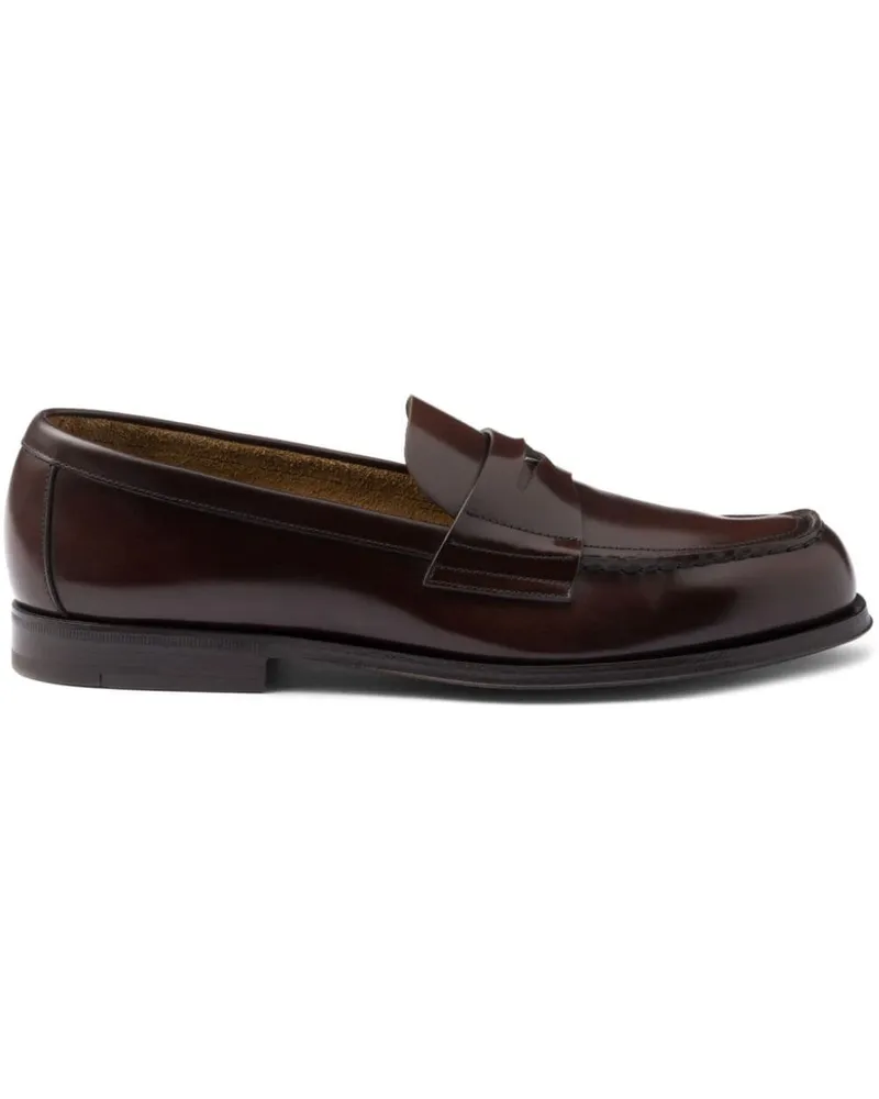 Prada Penny-Loafer aus Leder - Braun Braun