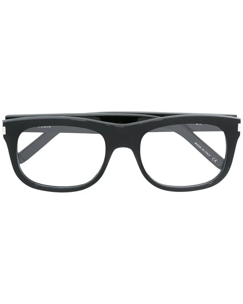Saint Laurent Rechteckige Sonnenbrille - Schwarz Schwarz
