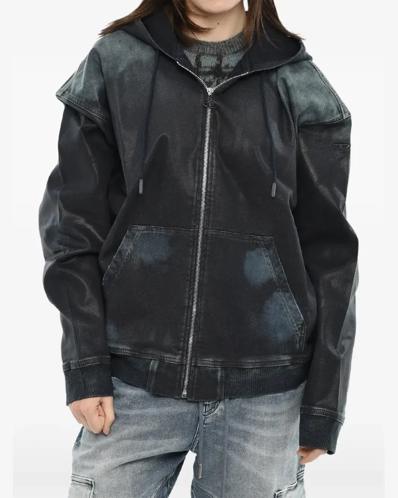 Diesel zip-up hoodie - Schwarz Schwarz
