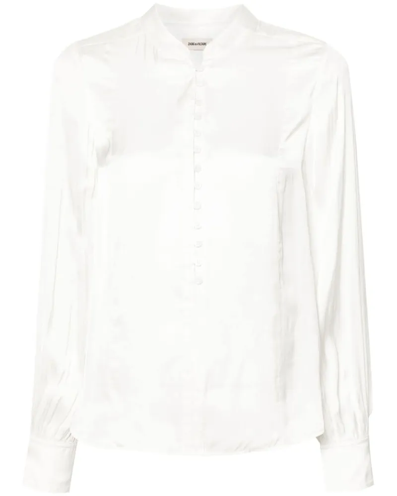 Zadig & Voltaire Twina Bluse aus Satin - Weiß Weiß